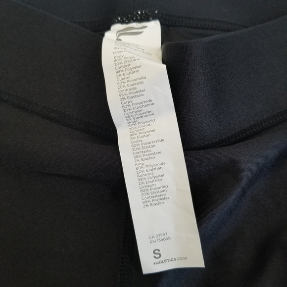 Fabletics Leggings Small Black - Picture 5 of 5
